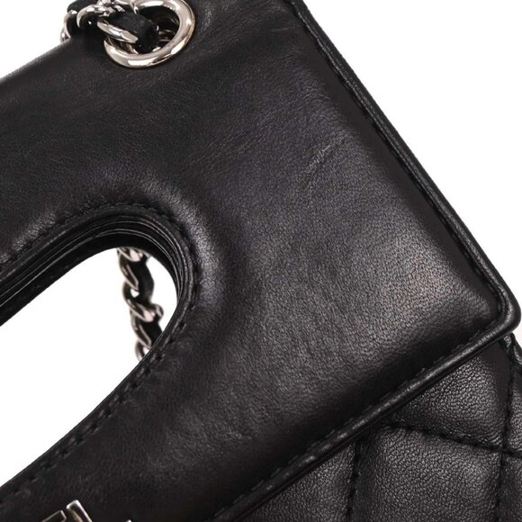 Chanel Black Lambskin Delivery Cutout 2way Handbag 186776 - Picture 6 of 10